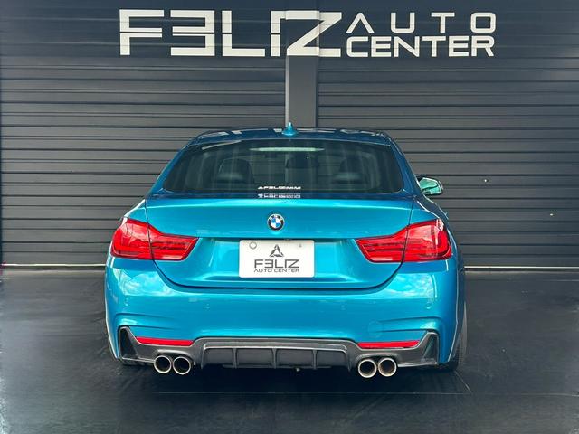 4シリーズ 420iグランクーペ イン スタイル スポーツ LCIモデル 特別仕様車300台限定車両 スナッパーロックブルー AIRLIFTエアサス BrixtonForged 20AW カーボンエアロ Kpipeエキゾースト RECAROシート 純正ナビ(4枚目)