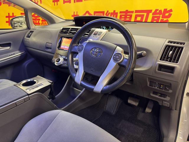 プリウスアルファ Ｓ　ＴＫ１９０５カロッツェリアサイバーナビ　フルセグＴＶ走行中可　ＣＤ　ＤＶＤ　ＢＴ　バックカメラ　ＥＴＣ　フリップダウンモニター　モデリスタフルハーフエアロ　ＬＥＤヘッドライト　社外１７インチＡＷ（18枚目）