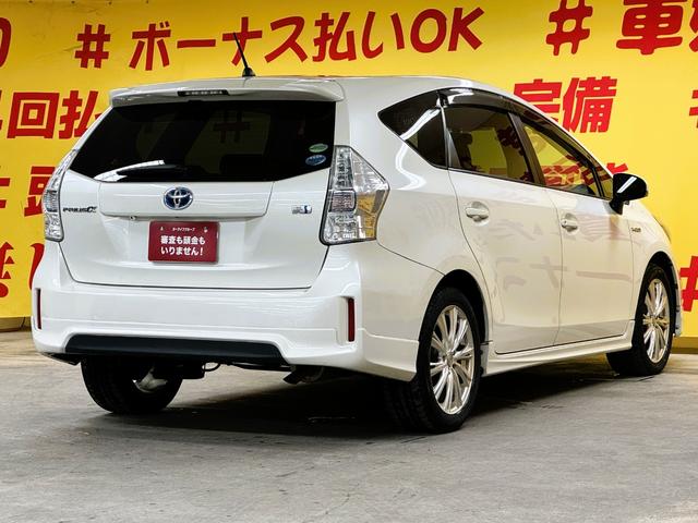 プリウスアルファ Ｓ　ＴＫ１９０５カロッツェリアサイバーナビ　フルセグＴＶ走行中可　ＣＤ　ＤＶＤ　ＢＴ　バックカメラ　ＥＴＣ　フリップダウンモニター　モデリスタフルハーフエアロ　ＬＥＤヘッドライト　社外１７インチＡＷ（36枚目）