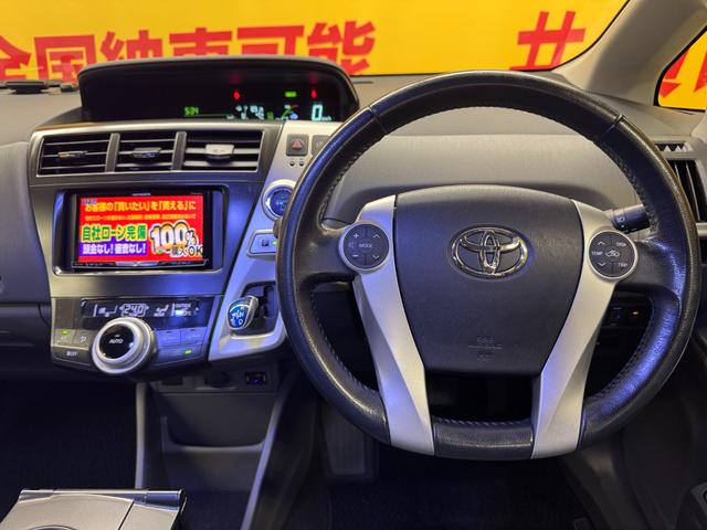 プリウスアルファ Ｓ　ＴＫ１９０５カロッツェリアサイバーナビ　フルセグＴＶ走行中可　ＣＤ　ＤＶＤ　ＢＴ　バックカメラ　ＥＴＣ　フリップダウンモニター　モデリスタフルハーフエアロ　ＬＥＤヘッドライト　社外１７インチＡＷ（59枚目）