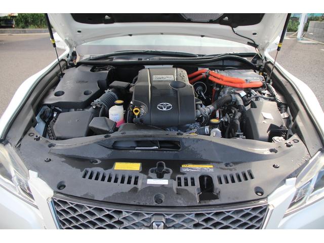 クラウンハイブリッド アスリートG 純正ナビ 地デジ 温冷黒革シート op18アルミホイール 社外マフラー バックカメラ ステアリングヒーター ETC CD・DVD再生可能 クルーズコントロール マニュアルモード付AT スマートキー(74枚目)