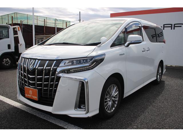 アルファードハイブリッド ＳＲ　後期型　禁煙車　純正１０型ナビ　Ｂカメラ　地デジ　温冷合皮シート　レーダークルーズコントロール　デジタルインナーミラー　両側電動　純正１７インチアルミホイール　３眼ＬＥＤヘッドライト（11枚目）
