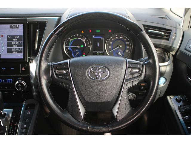 アルファードハイブリッド ＳＲ　後期型　禁煙車　純正１０型ナビ　Ｂカメラ　地デジ　温冷合皮シート　レーダークルーズコントロール　デジタルインナーミラー　両側電動　純正１７インチアルミホイール　３眼ＬＥＤヘッドライト（48枚目）