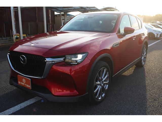 CX-60 25S Lパッケージ 禁煙車 純正ナビ 全周囲カメラ 地デジ レーダークルーズコントロール 温熱赤革 電動リアゲート 衝突軽減ブレーキ Applecarplay レーンキープアシスト ステアリングヒーター(12枚目)