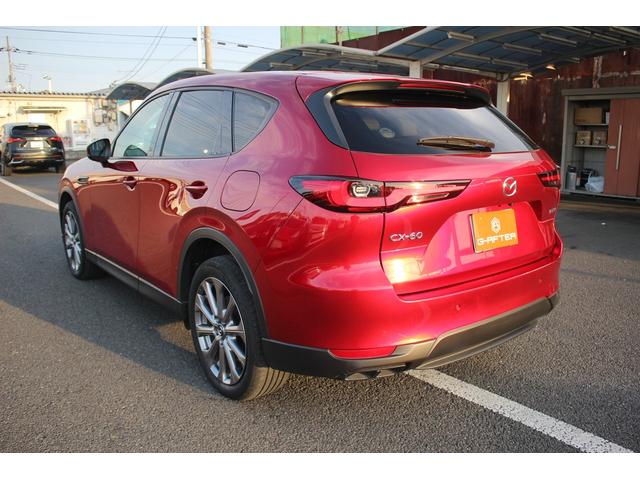 CX-60 25S Lパッケージ 禁煙車 純正ナビ 全周囲カメラ 地デジ レーダークルーズコントロール 温熱赤革 電動リアゲート 衝突軽減ブレーキ Applecarplay レーンキープアシスト ステアリングヒーター(14枚目)
