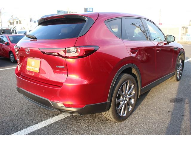 CX-60 25S Lパッケージ 禁煙車 純正ナビ 全周囲カメラ 地デジ レーダークルーズコントロール 温熱赤革 電動リアゲート 衝突軽減ブレーキ Applecarplay レーンキープアシスト ステアリングヒーター(16枚目)