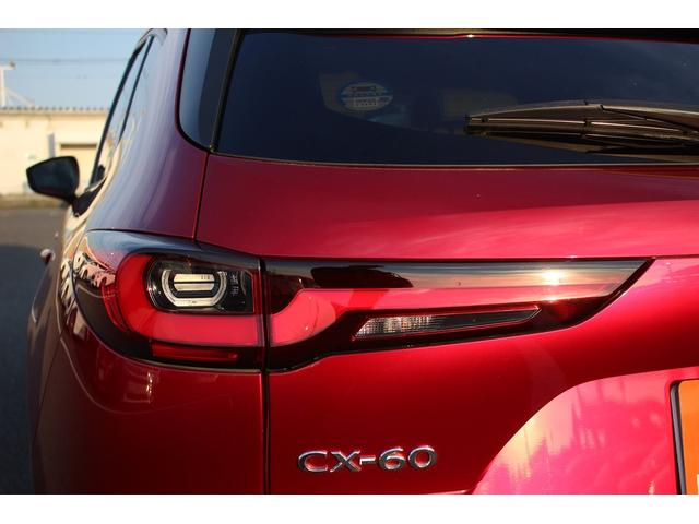 CX-60 25S Lパッケージ 禁煙車 純正ナビ 全周囲カメラ 地デジ レーダークルーズコントロール 温熱赤革 電動リアゲート 衝突軽減ブレーキ Applecarplay レーンキープアシスト ステアリングヒーター(26枚目)