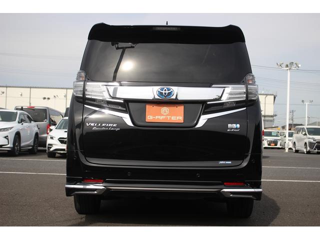 ヴェルファイアハイブリッド エグゼクティブラウンジ 禁煙車 フロントTRDエアロ サイド、リアモデリスタエアロ 純正10.5型JBLナビ 黒革シート 全周囲カメラ 後席モニター シートヒーター 衝突軽減ブレーキ パワーシート スマートキー(7枚目)