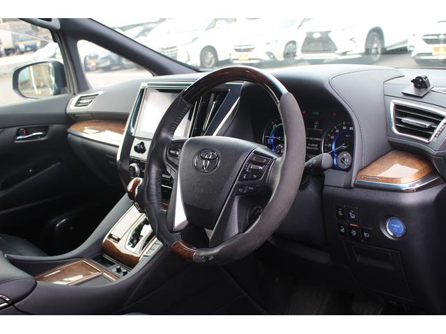 ヴェルファイアハイブリッド エグゼクティブラウンジ 禁煙車 フロントTRDエアロ サイド、リアモデリスタエアロ 純正10.5型JBLナビ 黒革シート 全周囲カメラ 後席モニター シートヒーター 衝突軽減ブレーキ パワーシート スマートキー(27枚目)