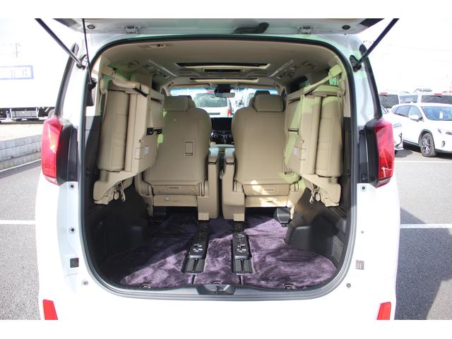 アルファード 3.5エグゼクティブラウンジS 後期型 禁煙車 モデリスタエアロ サンルーフ 後席モニター 純正10型ナビ フルセグTV 全周囲カメラ シートヒーター シートエアコン 白革シート JBLサウンド パワーシート 電動リアゲート(66枚目)