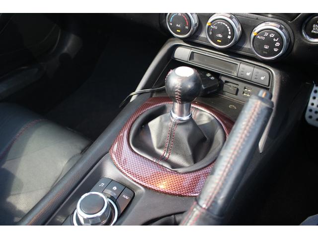 ロードスター Sレザーパッケージ マツダコネクト 6速MT 純正7インチナビ BOSEサウンド ブラインドスポットモニター レーンキープアシスト 温熱黒革 LEDヘッドライト フルセグTV ETC 純正16インチアルミ(4枚目)