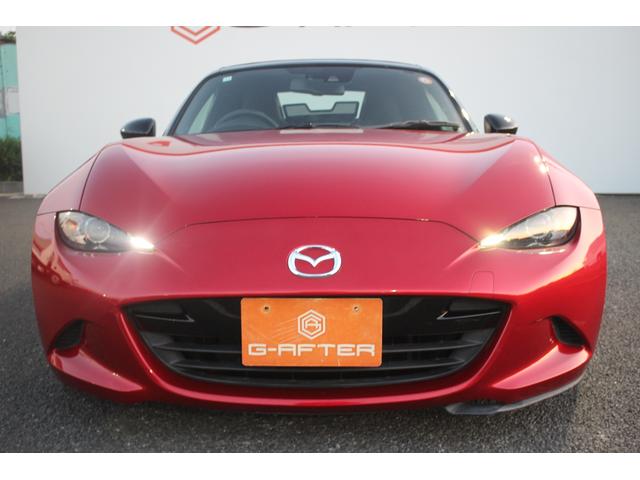 ロードスター Sレザーパッケージ マツダコネクト 6速MT 純正7インチナビ BOSEサウンド ブラインドスポットモニター レーンキープアシスト 温熱黒革 LEDヘッドライト フルセグTV ETC 純正16インチアルミ(8枚目)