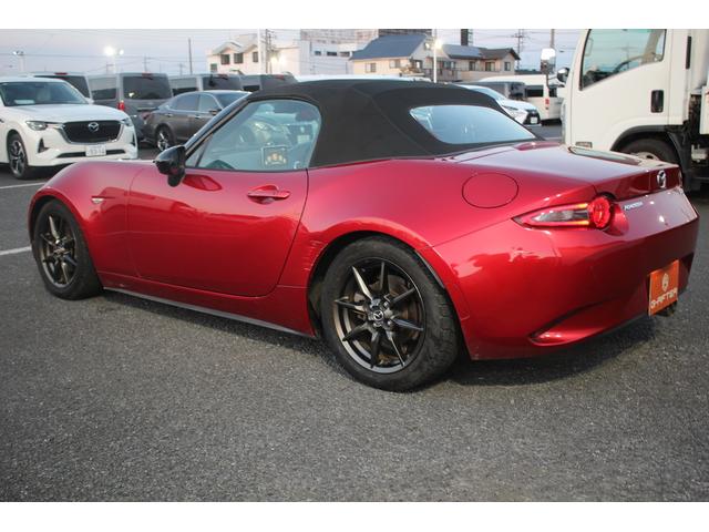 ロードスター Sレザーパッケージ マツダコネクト 6速MT 純正7インチナビ BOSEサウンド ブラインドスポットモニター レーンキープアシスト 温熱黒革 LEDヘッドライト フルセグTV ETC 純正16インチアルミ(11枚目)