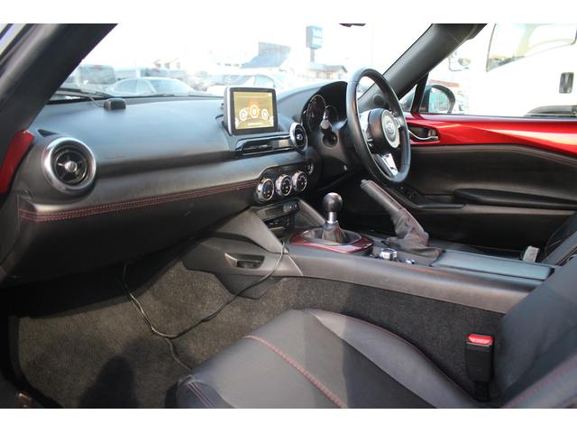 ロードスター Sレザーパッケージ マツダコネクト 6速MT 純正7インチナビ BOSEサウンド ブラインドスポットモニター レーンキープアシスト 温熱黒革 LEDヘッドライト フルセグTV ETC 純正16インチアルミ(29枚目)