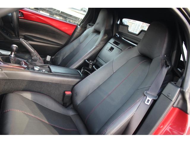 ロードスター Sレザーパッケージ マツダコネクト 6速MT 純正7インチナビ BOSEサウンド ブラインドスポットモニター レーンキープアシスト 温熱黒革 LEDヘッドライト フルセグTV ETC 純正16インチアルミ(30枚目)