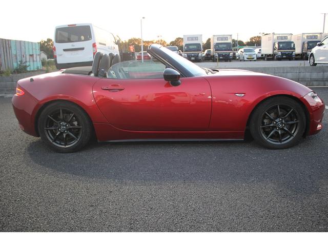 ロードスター Sレザーパッケージ マツダコネクト 6速MT 純正7インチナビ BOSEサウンド ブラインドスポットモニター レーンキープアシスト 温熱黒革 LEDヘッドライト フルセグTV ETC 純正16インチアルミ(38枚目)