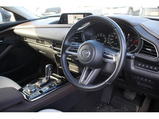 CX-30 20S Lパッケージ 禁煙車 純正10.25型ナビ 全周囲カメラ フルセグTV 白革シート 電動リアゲート レーダークルーズコントロール ETC LEDヘッドライト ステアリングヒーター 衝突軽減ブレーキ(26枚目)