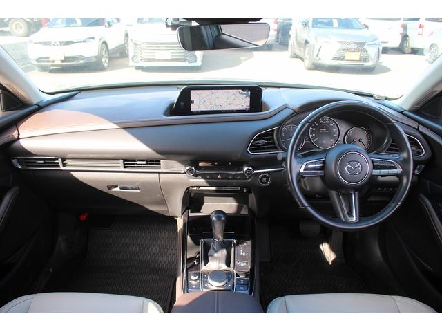 CX-30 20S Lパッケージ 禁煙車 純正10.25型ナビ 全周囲カメラ フルセグTV 白革シート 電動リアゲート レーダークルーズコントロール ETC LEDヘッドライト ステアリングヒーター 衝突軽減ブレーキ(37枚目)