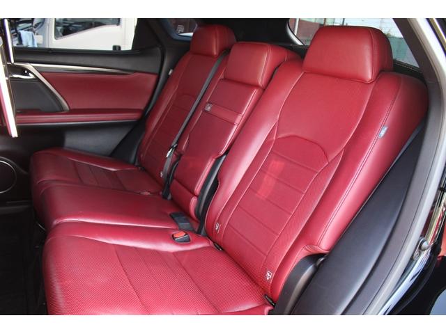 RX RX450h Fスポーツ 禁煙車 サンルーフ 純正12.3型ナビ 全周囲カメラ フルセグTV 温冷赤革シート 電動リアゲート 3眼LEDヘッドライト オートクルーズコントロール レーンキープアシスト 衝突軽減ブレーキ(43枚目)