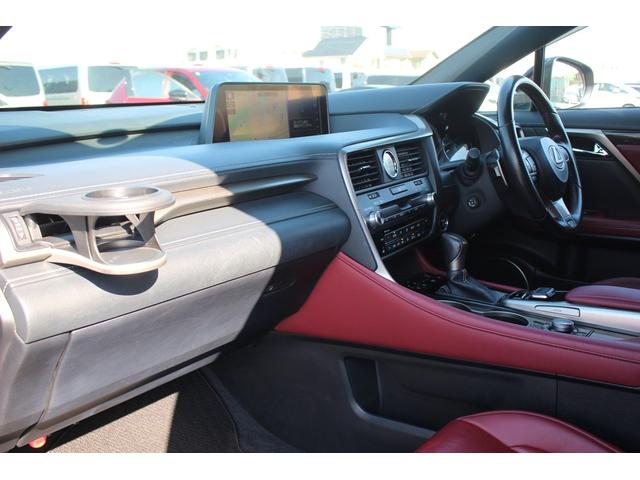 RX RX450h Fスポーツ 禁煙車 サンルーフ 純正12.3型ナビ 全周囲カメラ フルセグTV 温冷赤革シート 電動リアゲート 3眼LEDヘッドライト オートクルーズコントロール レーンキープアシスト 衝突軽減ブレーキ(45枚目)