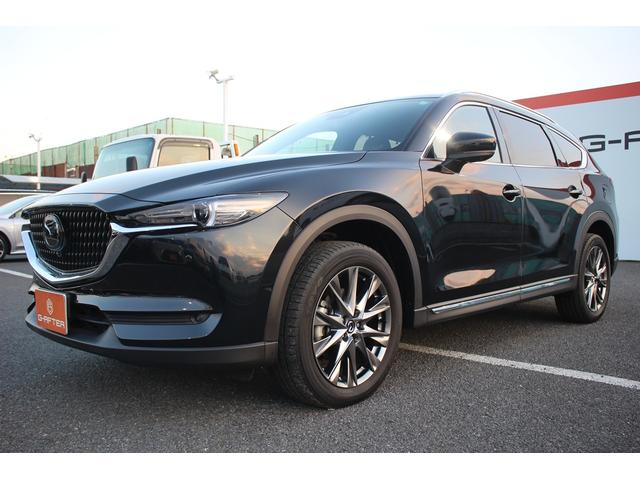 CX-8 25S Lパッケージ 純正10インチディスプレイオーディオ 全周囲カメラ フルセグTV BOSEサウンドシステム サンルーフ 赤革 純正19イントアルミホイール ETC LEDヘッドライト 電動リアゲート クリアランスソナ(9枚目)