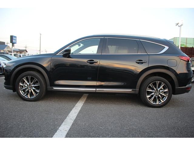 CX-8 25S Lパッケージ 純正10インチディスプレイオーディオ 全周囲カメラ フルセグTV BOSEサウンドシステム サンルーフ 赤革 純正19イントアルミホイール ETC LEDヘッドライト 電動リアゲート クリアランスソナ(10枚目)