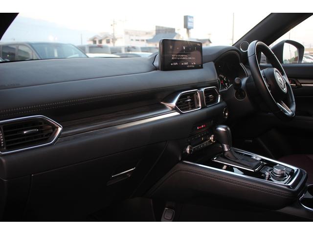 CX-8 25S Lパッケージ 純正10インチディスプレイオーディオ 全周囲カメラ フルセグTV BOSEサウンドシステム サンルーフ 赤革 純正19イントアルミホイール ETC LEDヘッドライト 電動リアゲート クリアランスソナ(40枚目)