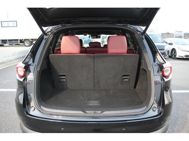 CX-8 25S Lパッケージ 純正10インチディスプレイオーディオ 全周囲カメラ フルセグTV BOSEサウンドシステム サンルーフ 赤革 純正19イントアルミホイール ETC LEDヘッドライト 電動リアゲート クリアランスソナ(74枚目)