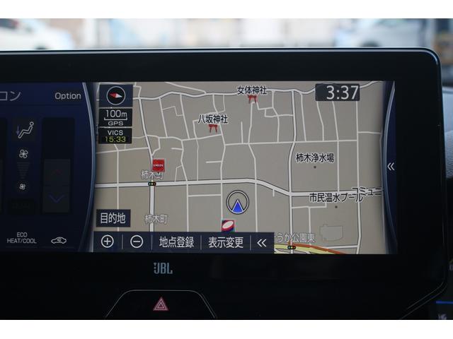 ハリアーハイブリッド Ｚ　禁煙車　純正メーカーナビ　フルセグＴＶ　パノラマルーフ　ＪＢＬサウンドシステム　ＬＥＤヘッドライト　デジタルインナーミラー　全周囲カメラ　レーダークルーズコントロール　純正１９アルミホイール（3枚目）