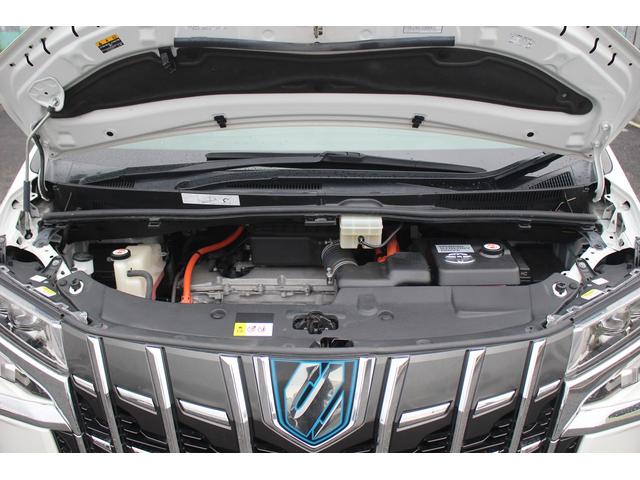 アルファードハイブリッド エグゼクティブラウンジＳ　後期型　純正１０．５型ナビ　フルセグＴＶ　ＪＢＬサウンドシステム　サンルーフ　後席モニター　レーダークルーズコントロール　ＥＴＣ２．０　全周囲カメラ　純正１７インチアルミホイール　黒革シート（76枚目）