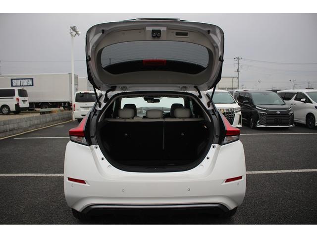 リーフ e+ X 禁煙車 BOSEサウンド 純正9型ナビ フルセグTV バックカメラ 温冷肌革 オートクルーズコントロール 衝突軽減 ETC2.0 Applecarplay ステアリングヒーター LEDヘッドライト(63枚目)