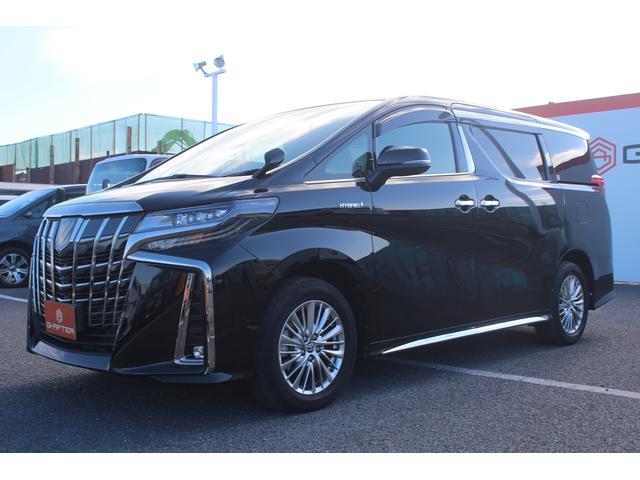 アルファードハイブリッド S タイプゴールド 禁煙車 純正9インチナビ フルセグTV バックカメラ フリップダウンモニター 衝突軽減 電動リアゲート 両側電動スライドドア 純正17インチアルミホイール ETC LEDヘッドライト 雹害車(10枚目)