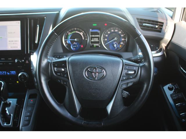 アルファードハイブリッド S タイプゴールド 禁煙車 純正9インチナビ フルセグTV バックカメラ フリップダウンモニター 衝突軽減 電動リアゲート 両側電動スライドドア 純正17インチアルミホイール ETC LEDヘッドライト 雹害車(52枚目)