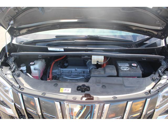 アルファードハイブリッド S タイプゴールド 禁煙車 純正9インチナビ フルセグTV バックカメラ フリップダウンモニター 衝突軽減 電動リアゲート 両側電動スライドドア 純正17インチアルミホイール ETC LEDヘッドライト 雹害車(77枚目)