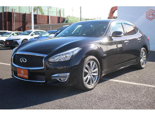 フーガハイブリッド VIP 後期型 純正8インチナビ フルセグTV 全周囲カメラ 黒革シート LEDヘッドライト スマートキー レーダークルーズコントロール ETC シートヒーター シートエアコン Bluetooth接続(9枚目)