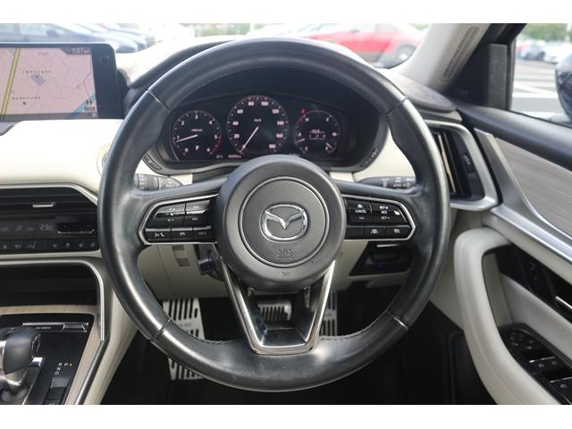 ＣＸ－６０ ＸＤ　エクスクルーシブモード　白革シート／純正１２．３型ナビ／地デジ／全周囲カ衝突軽衝ブレーキ／レーダークルーズコントロール／ＬＥＤヘッドライト／シートヒーター／シートベンチレーション／禁煙車／純正アルミホイール／（43枚目）