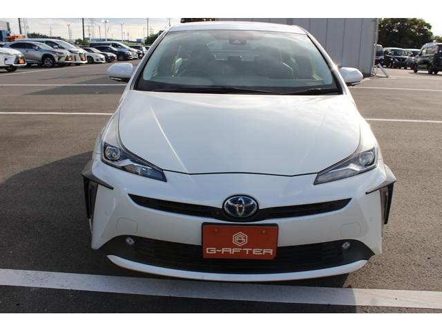 プリウス Sツーリングセレクション 禁煙車 黒革シート 純正ナビ フルセグTV 全周囲カメラ レーダークルーズ 衝突軽減 クリアランスソナー レーンキープ LEDヘッドライト シートヒーター Bluetooth オートライト ETC(8枚目)