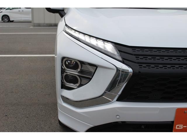 エクリプスクロスPHEV P 禁煙車 純正8型ナビ フルセグTV 全周囲カメラ 衝突軽減 レーダクルーズ シートヒーター ハーフレザーシート LEDヘッドライト パワーシート 純正18AW スマートキー アイドリングストップ(12枚目)
