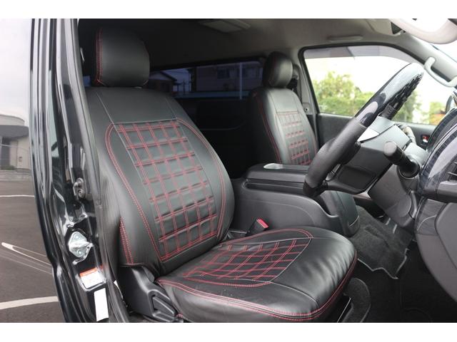 ハイエースワゴン ＧＬ　禁煙車　片側電動スライド　ベッドキット　ファブレス１９ＡＷ　カロッツェリアディスプレイ　バックカメラ　後席モニター　スマートキー　シートカバー　ローダウン車　ＬＥＤヘッドライト　インパネＡＴ　１０人乗（28枚目）