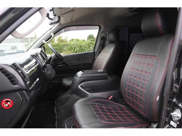 ハイエースワゴン ＧＬ　禁煙車　片側電動スライド　ベッドキット　ファブレス１９ＡＷ　カロッツェリアディスプレイ　バックカメラ　後席モニター　スマートキー　シートカバー　ローダウン車　ＬＥＤヘッドライト　インパネＡＴ　１０人乗（37枚目）