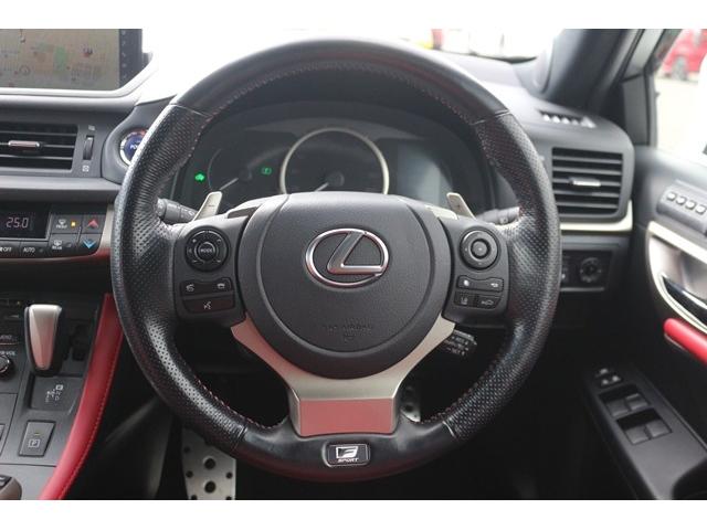 CT CT200h Fスポーツ 禁煙車 赤本革シート 純正10.3型ナビ バックカメラ ステアリングヒーター セーフティセンス レーダークルーズ LEDヘッドライト パワーシート シートヒーター ETC2.0 純正17インチAW(17枚目)