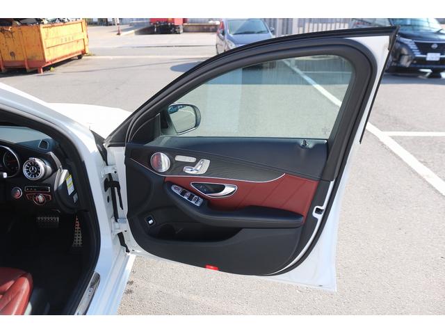 Cクラス C43 4マチック 禁煙車 レザーエクスクルーシブPKG 赤革 ブルメスターサウンド メーカーナビ フルセグTV バックカメラ LEDインテリジェント デジタルインナーミラー 電動リアゲート ブラインドスポットモニター(28枚目)