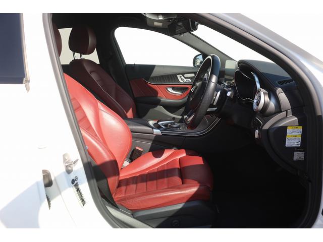 Cクラス C43 4マチック 禁煙車 レザーエクスクルーシブPKG 赤革 ブルメスターサウンド メーカーナビ フルセグTV バックカメラ LEDインテリジェント デジタルインナーミラー 電動リアゲート ブラインドスポットモニター(34枚目)