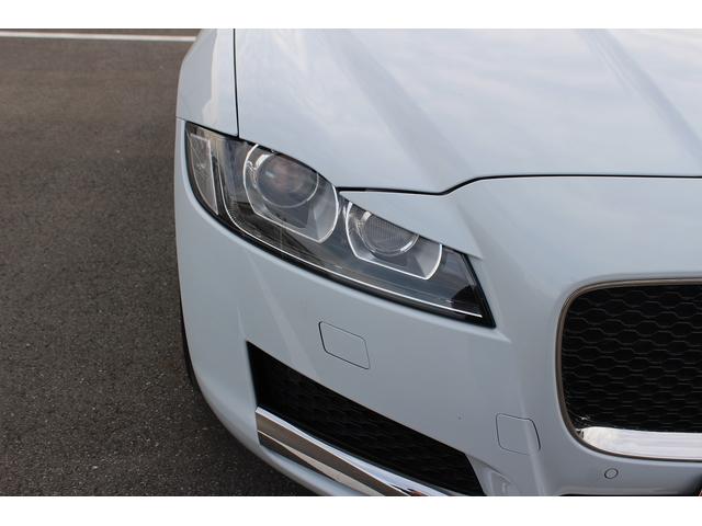 XF プレステージ 禁煙車 黒革シート 純正18インチ5スポークAW ロゴ入りイルミネーテッドスカッフプレート 純正ナビ フルセグ バックカメラ LEDヘッドライト ETC シートヒーター 電動リアゲート(16枚目)