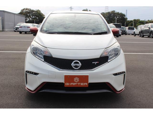 ノート ニスモ S 禁煙車 ニスモレカロシート 純正ナナビ フルセグTV バックカメラ LEDヘッドライト 電動納ドアミラー プッシュスタート オートライト Bluetooth接続 純正17インチアルミホイール(3枚目)