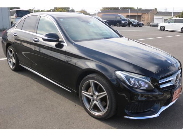 Cクラス C200アバンギャルド AMGライン 禁煙車 黒革シート 純正ナビ フルセグTV バックカメラ レーダークルーズコントロール クリアランスソナー シートヒーター衝突軽減ブレーキ レーンキープアシスト ETC パワーシート エアサス(8枚目)