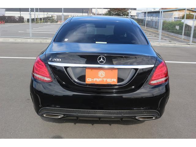 Cクラス C200アバンギャルド AMGライン 禁煙車 黒革シート 純正ナビ フルセグTV バックカメラ レーダークルーズコントロール クリアランスソナー シートヒーター衝突軽減ブレーキ レーンキープアシスト ETC パワーシート エアサス(13枚目)