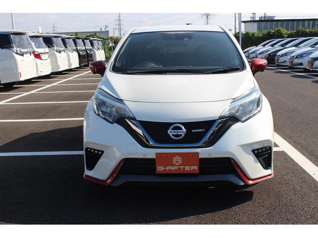 ノート e-パワーニスモ 禁煙車 ニスモ専用シート 純正ナビ フルセグTV 全周囲カメラ 衝突軽減ブレーキ プッシュスタート 車線逸脱警報 LEDヘッドライト 純正16インチアルミホイール Bluetooth接続(8枚目)