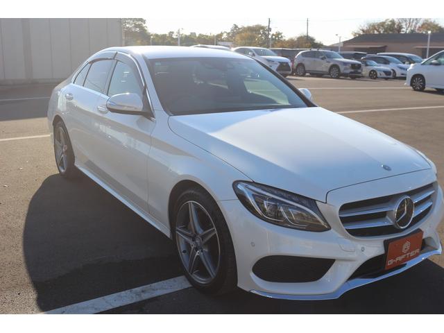 Cクラス C200アバンギャルド AMGライン 禁煙車 レザ-エクスクル-ジブPKG 赤革シート 純正ナビ フルセグTV エアバランスPKG エアーサスペンション 純正ナビ フルセグTV バックカメラ シートヒ-タ- ETC Bluetooth(10枚目)