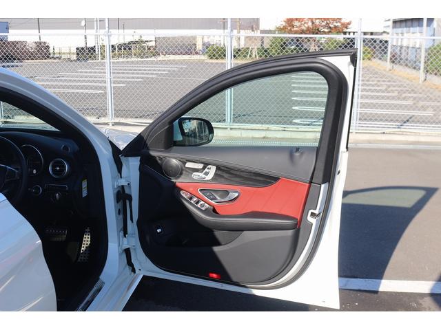 Cクラス C200アバンギャルド AMGライン 禁煙車 レザ-エクスクル-ジブPKG 赤革シート 純正ナビ フルセグTV エアバランスPKG エアーサスペンション 純正ナビ フルセグTV バックカメラ シートヒ-タ- ETC Bluetooth(32枚目)